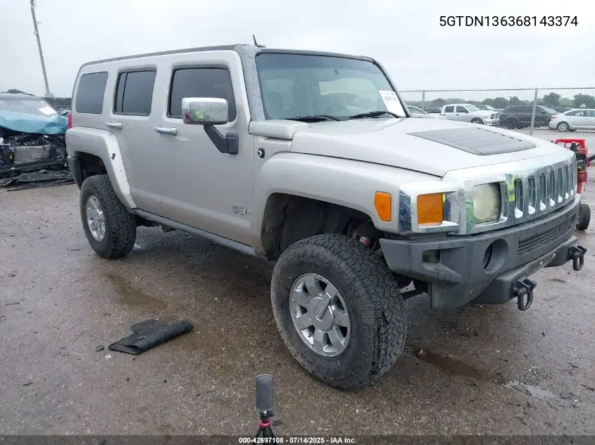 2006 Hummer H3 Suv VIN: 5GTDN136368143374 Lot: 42697108