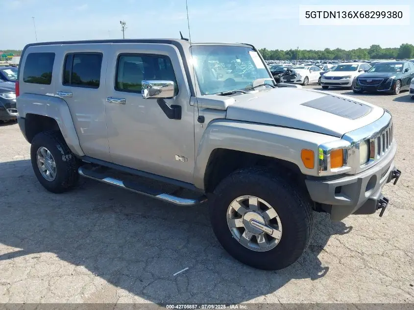 2006 Hummer H3 Suv VIN: 5GTDN136X68299380 Lot: 42705857