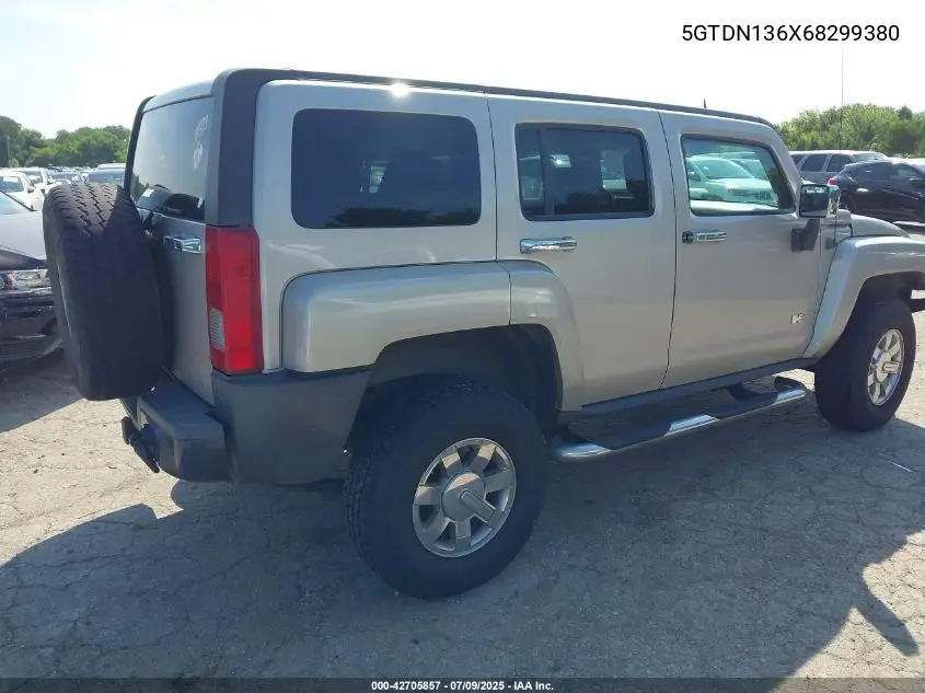 2006 Hummer H3 Suv VIN: 5GTDN136X68299380 Lot: 42705857
