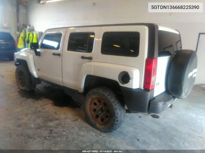 2006 Hummer H3 Suv VIN: 5GTDN136668225390 Lot: 42710582