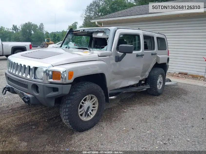 2006 Hummer H3 Suv VIN: 5GTDN136268126310 Lot: 42720999