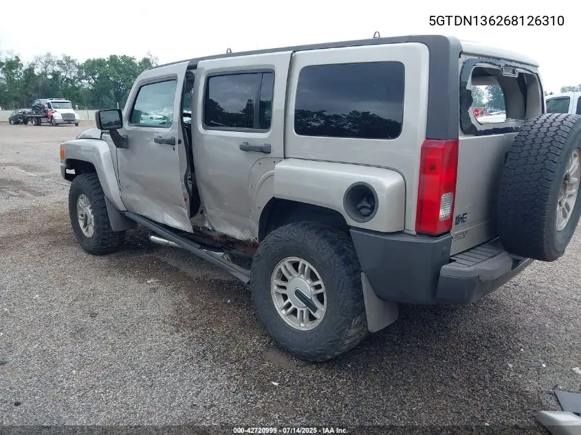 2006 Hummer H3 Suv VIN: 5GTDN136268126310 Lot: 42720999