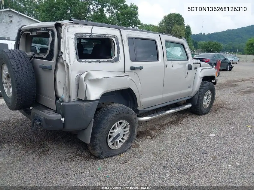 2006 Hummer H3 Suv VIN: 5GTDN136268126310 Lot: 42720999