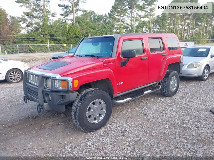 2006 Hummer H3 Suv VIN: 5GTDN136768156404 Lot: 42723654