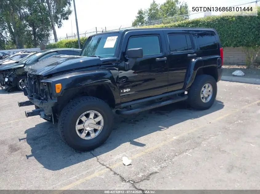 2006 Hummer H3 Suv VIN: 5GTDN136868101444 Lot: 42732513