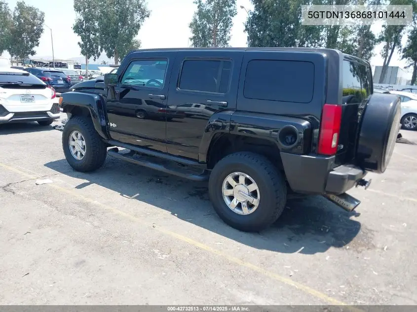 2006 Hummer H3 Suv VIN: 5GTDN136868101444 Lot: 42732513