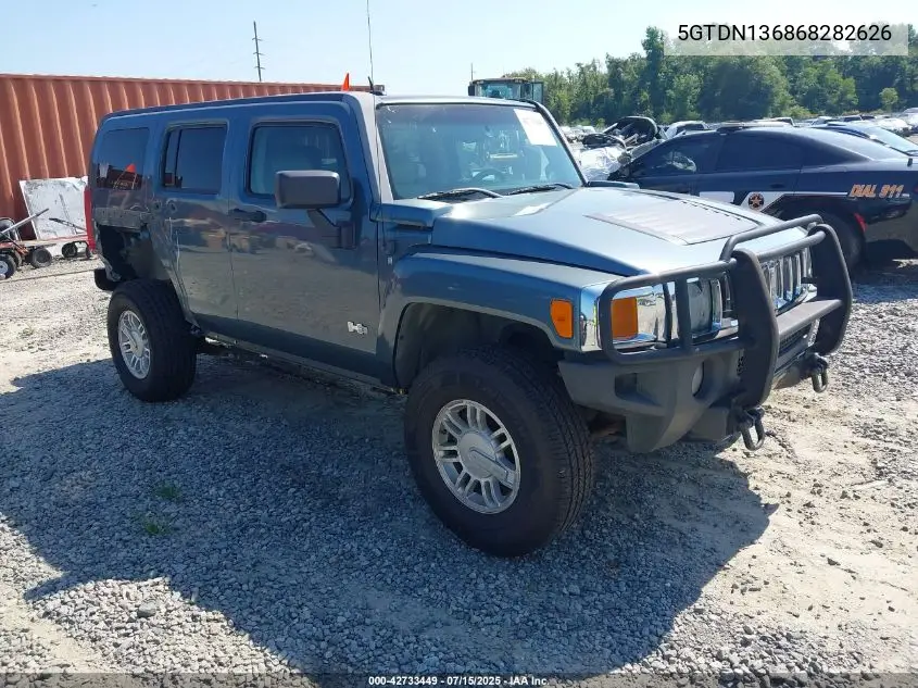 2006 Hummer H3 Suv VIN: 5GTDN136868282626 Lot: 42733449