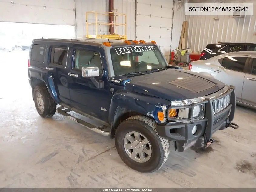 2006 Hummer H3 Suv VIN: 5GTDN136468222343 Lot: 42765914
