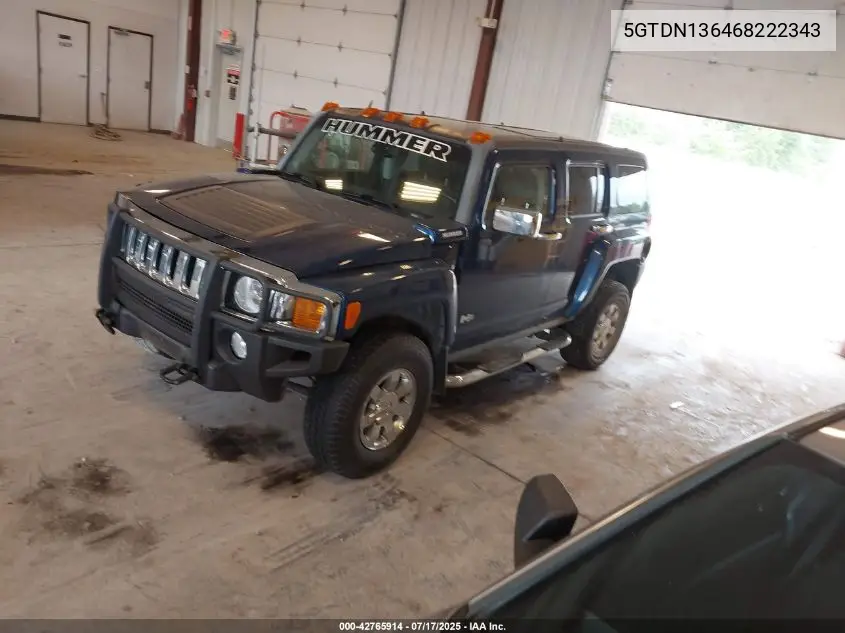 2006 Hummer H3 Suv VIN: 5GTDN136468222343 Lot: 42765914