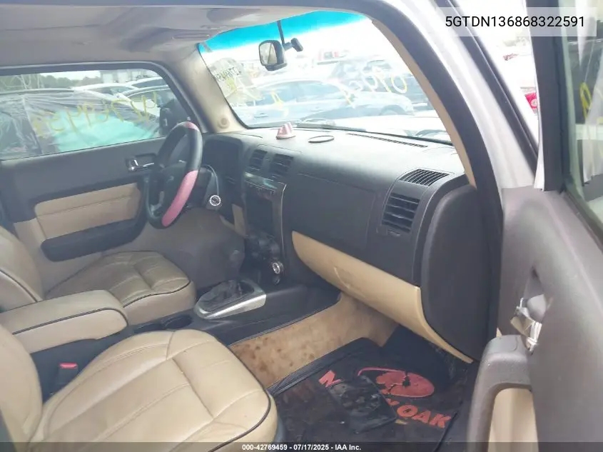 2006 Hummer H3 Suv VIN: 5GTDN136868322591 Lot: 42769459