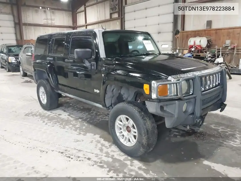 2007 Hummer H3 Suv VIN: 5GTDN13E978223884 Lot: 41983940