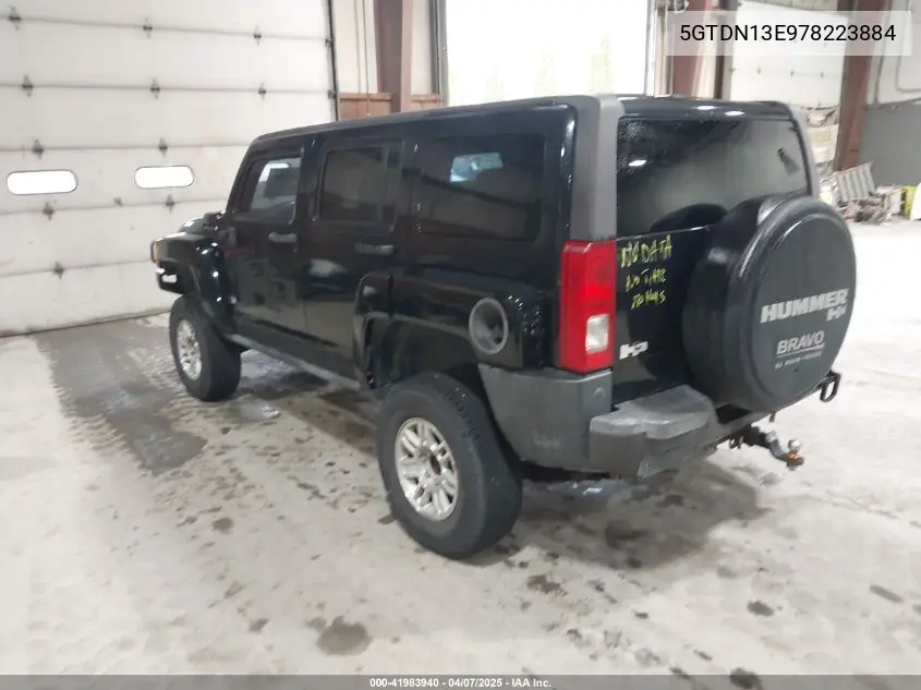 2007 Hummer H3 Suv VIN: 5GTDN13E978223884 Lot: 41983940