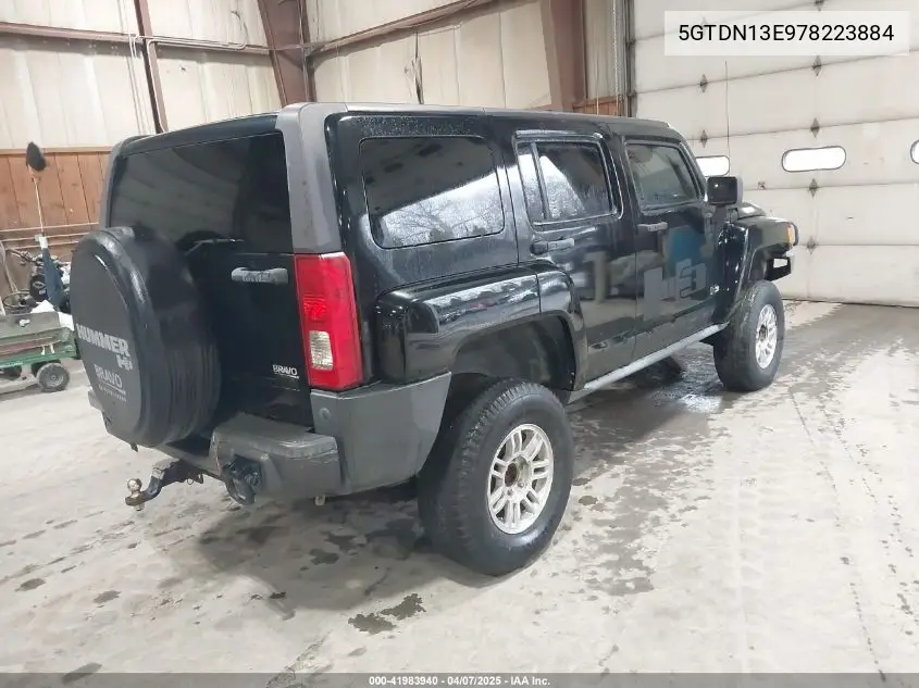 2007 Hummer H3 Suv VIN: 5GTDN13E978223884 Lot: 41983940