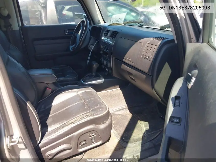 2007 Hummer H3 Suv VIN: 5GTDN13E878205098 Lot: 42045270