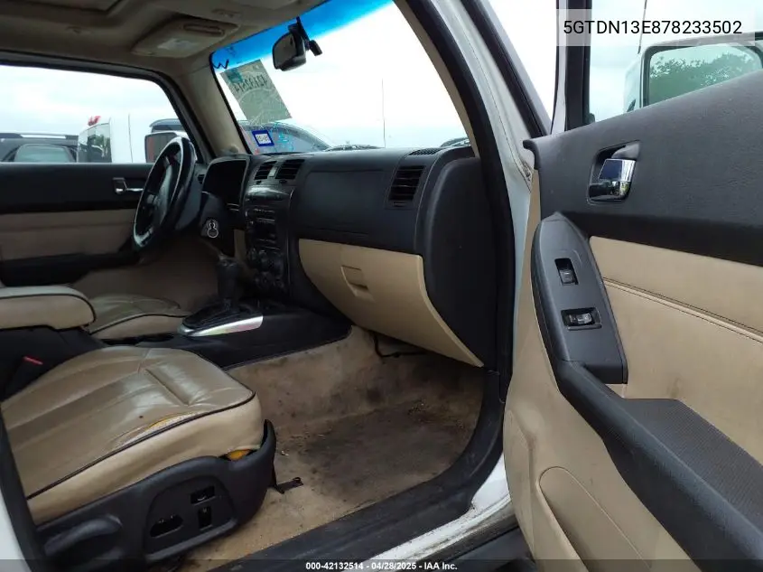 2007 Hummer H3 Suv VIN: 5GTDN13E878233502 Lot: 42132514