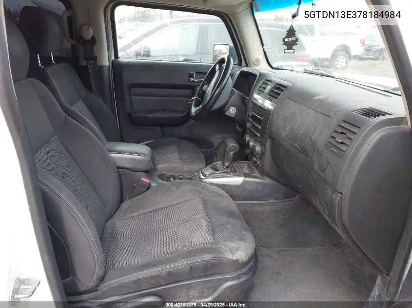2007 Hummer H3 Suv VIN: 5GTDN13E378184984 Lot: 42151379