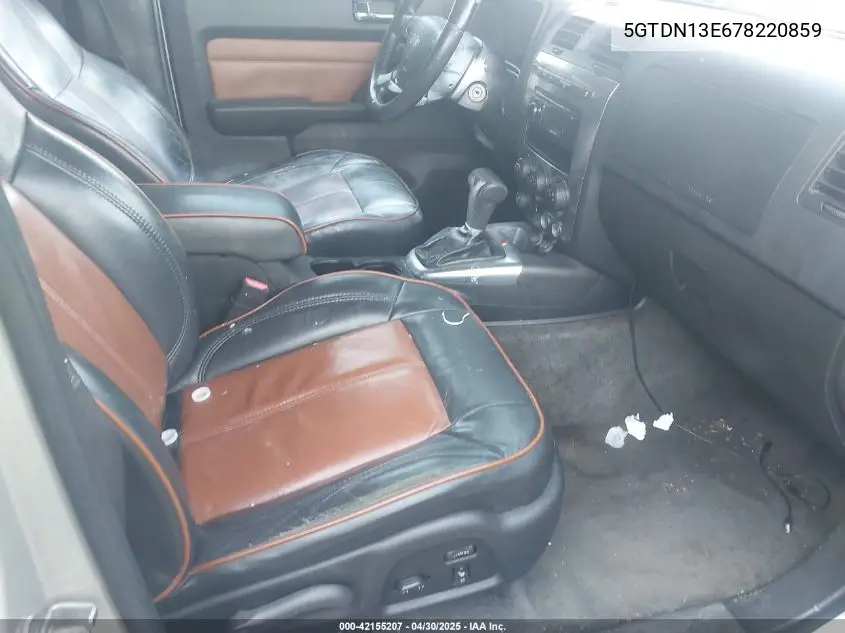 2007 Hummer H3 Suv VIN: 5GTDN13E678220859 Lot: 42155207