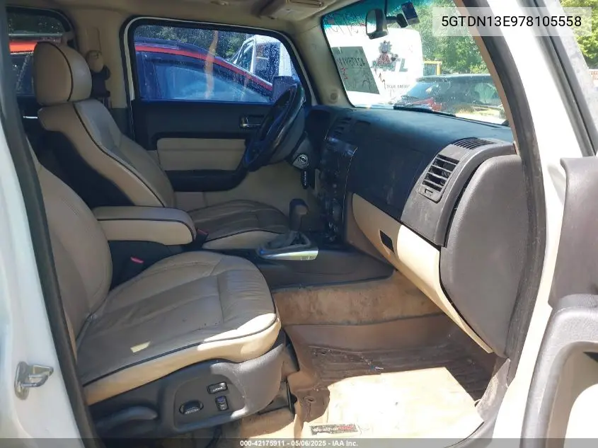 2007 Hummer H3 Suv VIN: 5GTDN13E978105558 Lot: 42175911