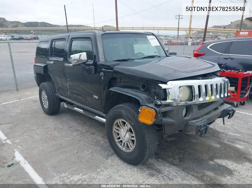 2007 Hummer H3 Suv VIN: 5GTDN13EX78255548 Lot: 42205768