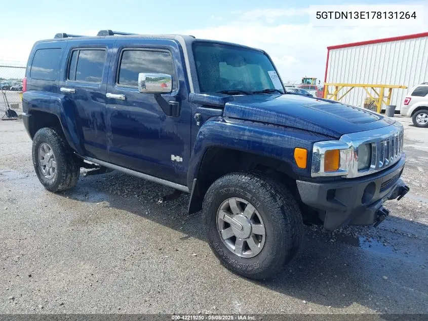 2007 Hummer H3 Suv VIN: 5GTDN13E178131264 Lot: 42219250