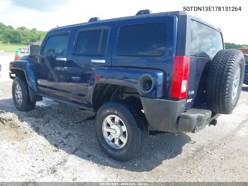 2007 Hummer H3 Suv VIN: 5GTDN13E178131264 Lot: 42219250