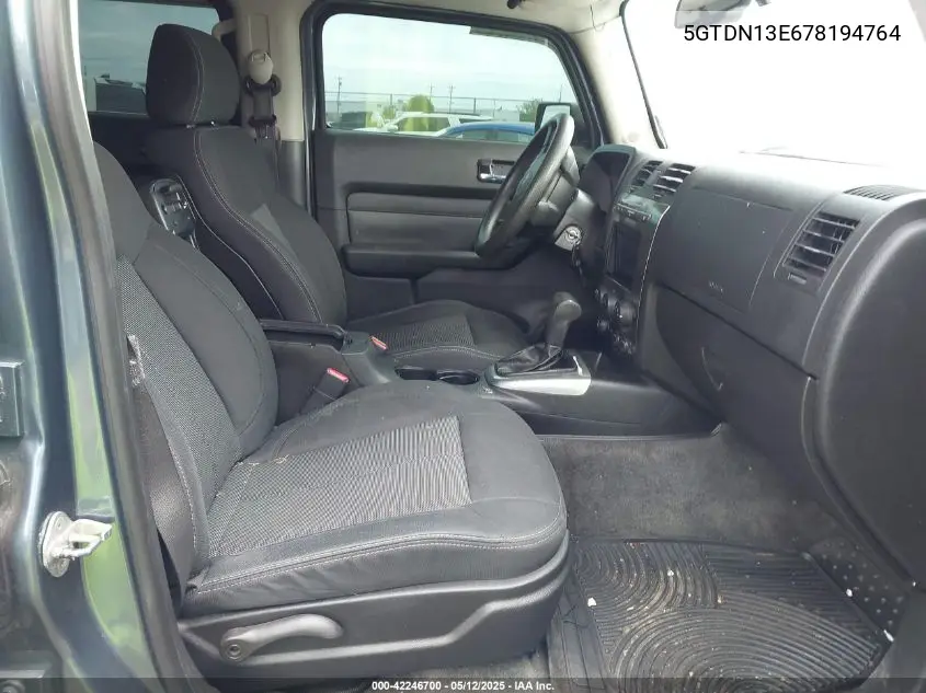 2007 Hummer H3 Suv VIN: 5GTDN13E678194764 Lot: 42246700