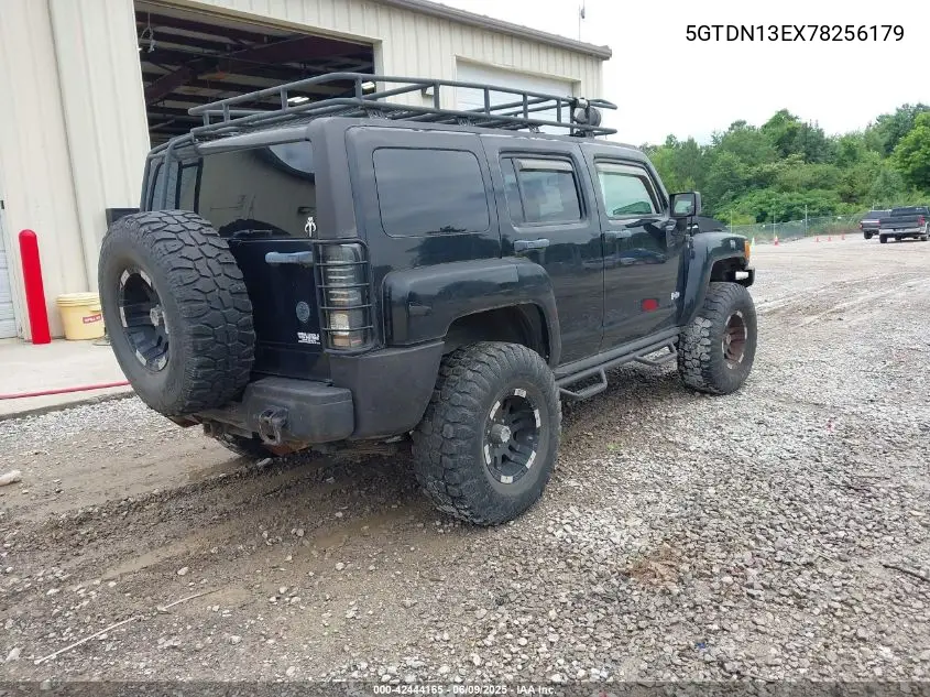 2007 Hummer H3 Suv VIN: 5GTDN13EX78256179 Lot: 42444165