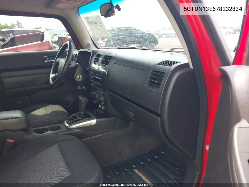 2007 Hummer H3 Suv VIN: 5GTDN13E678232834 Lot: 42504505