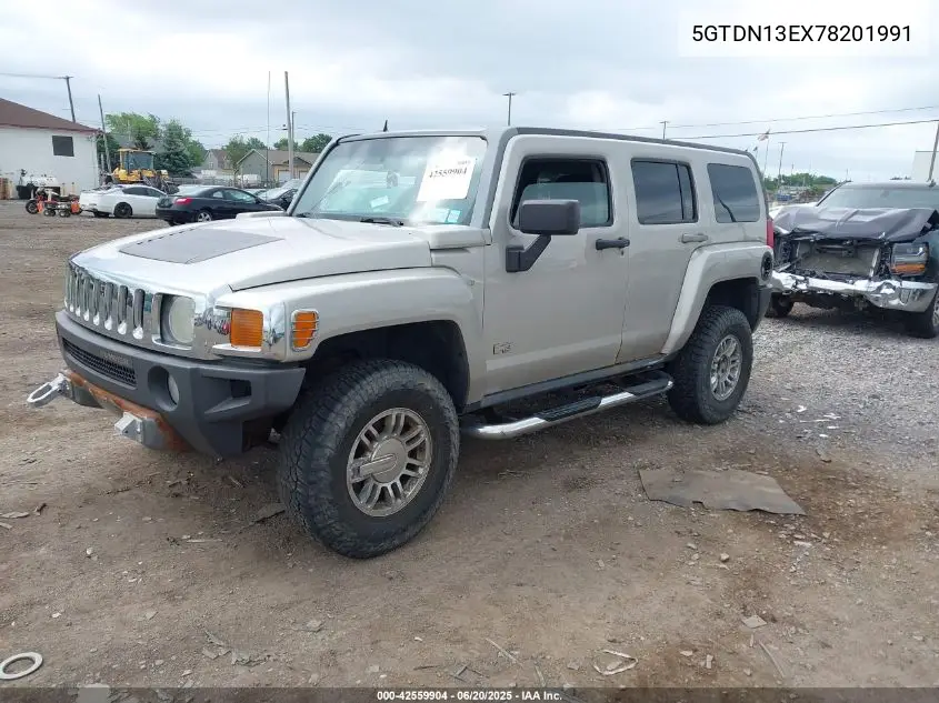 2007 Hummer H3 Suv VIN: 5GTDN13EX78201991 Lot: 42559904