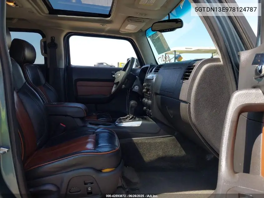 2007 Hummer H3 Suv VIN: 5GTDN13E978124787 Lot: 42593872