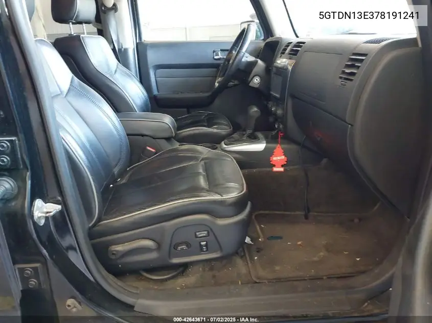2007 Hummer H3 Suv VIN: 5GTDN13E378191241 Lot: 42643671