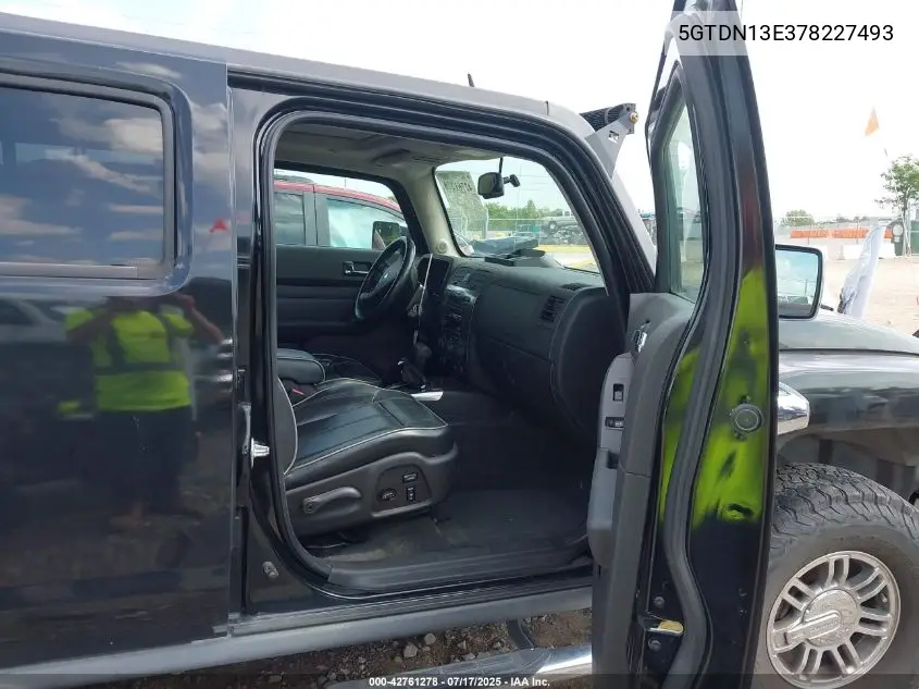 2007 Hummer H3 Suv VIN: 5GTDN13E378227493 Lot: 42761278