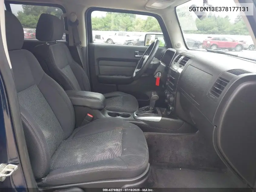 2007 Hummer H3 VIN: 5GTDN13E378177131 Lot: 42765631