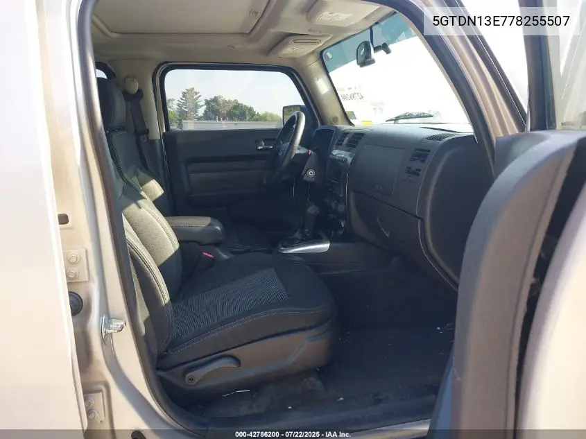 2007 Hummer H3 Suv VIN: 5GTDN13E778255507 Lot: 42786200