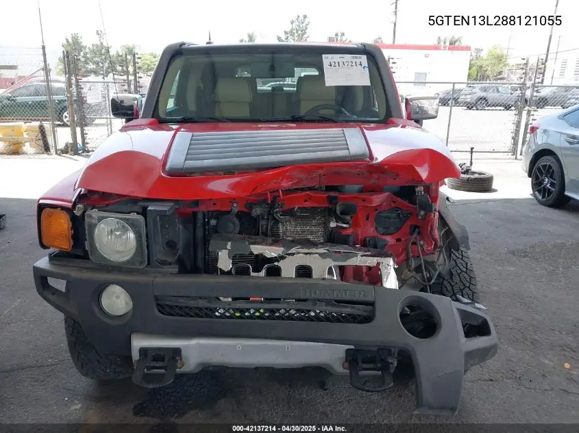 2008 Hummer H3 Suv Alpha VIN: 5GTEN13L288121055 Lot: 42137214