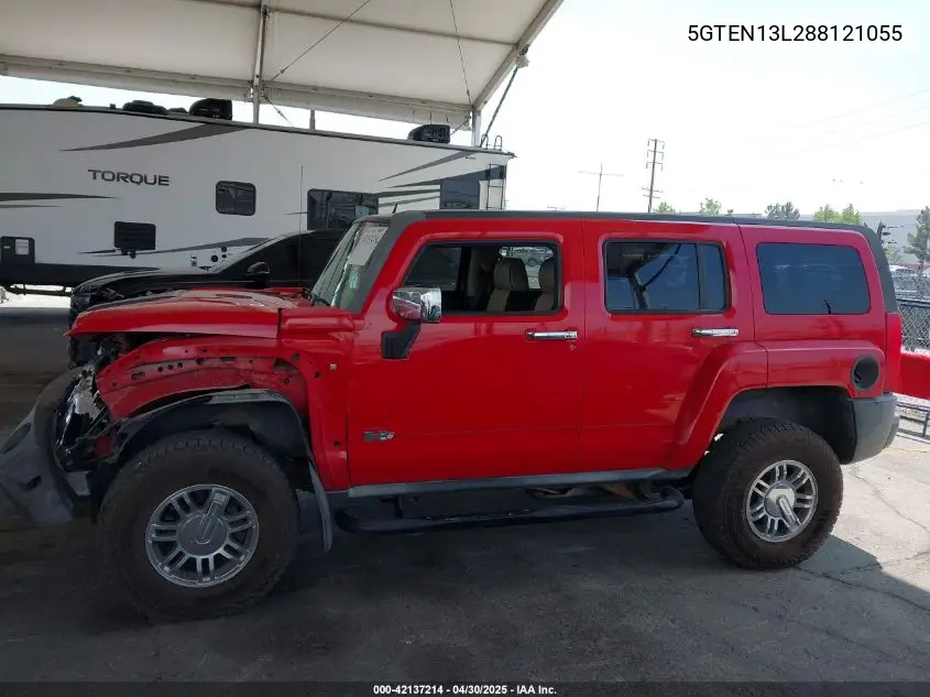2008 Hummer H3 Suv Alpha VIN: 5GTEN13L288121055 Lot: 42137214