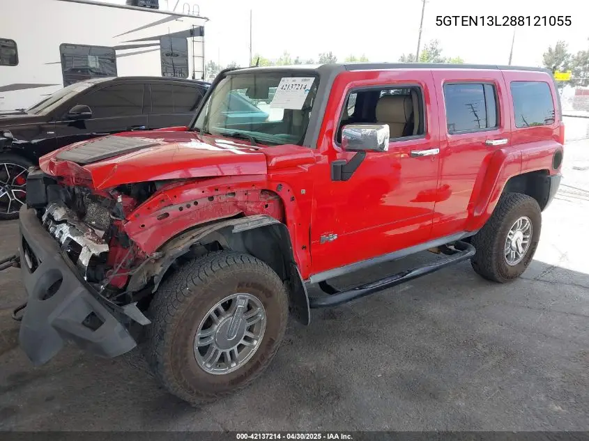 2008 Hummer H3 Suv Alpha VIN: 5GTEN13L288121055 Lot: 42137214