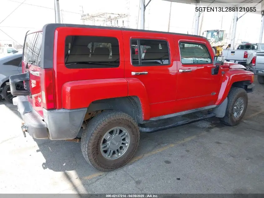 2008 Hummer H3 Suv Alpha VIN: 5GTEN13L288121055 Lot: 42137214