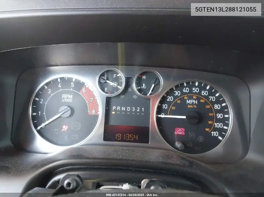 2008 Hummer H3 Suv Alpha VIN: 5GTEN13L288121055 Lot: 42137214