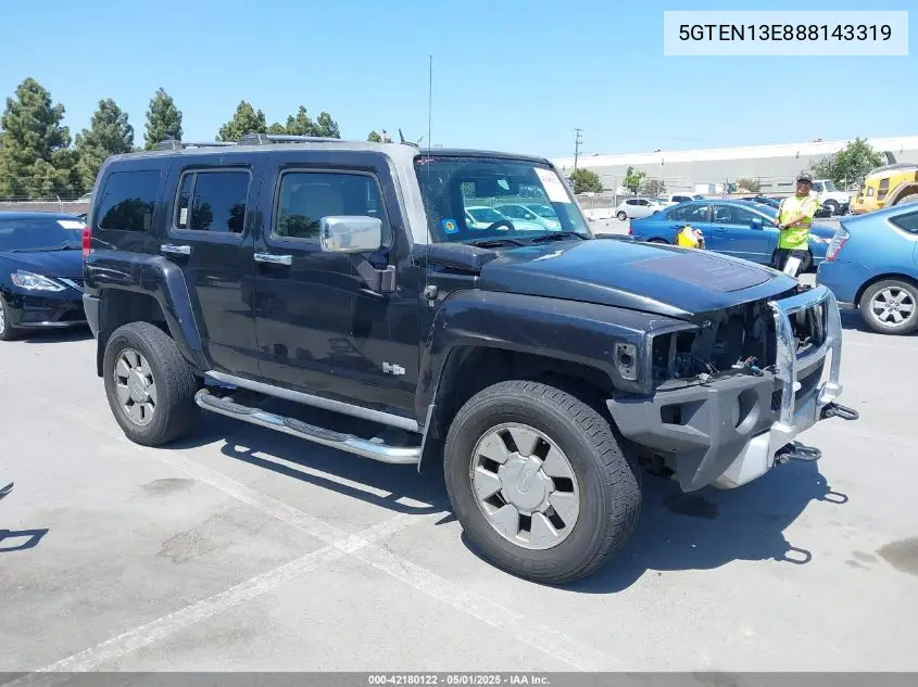 2008 Hummer H3 Suv H3X VIN: 5GTEN13E888143319 Lot: 42180122