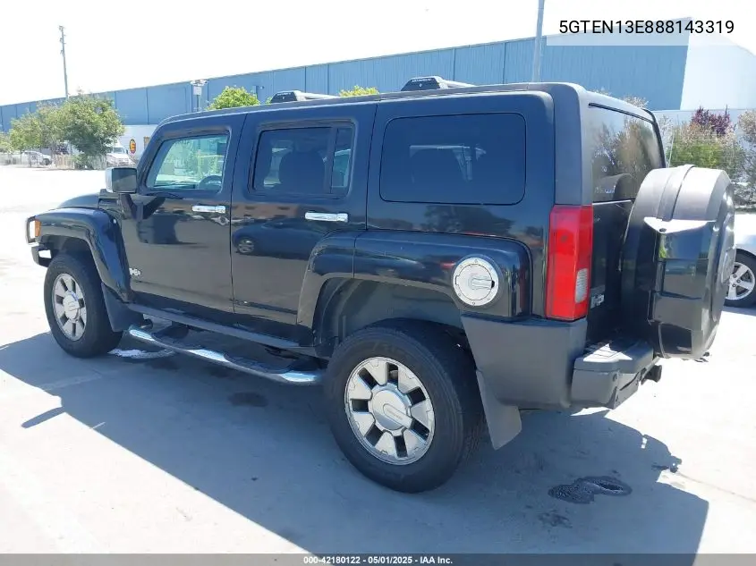 2008 Hummer H3 Suv H3X VIN: 5GTEN13E888143319 Lot: 42180122