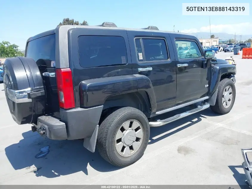 2008 Hummer H3 Suv H3X VIN: 5GTEN13E888143319 Lot: 42180122
