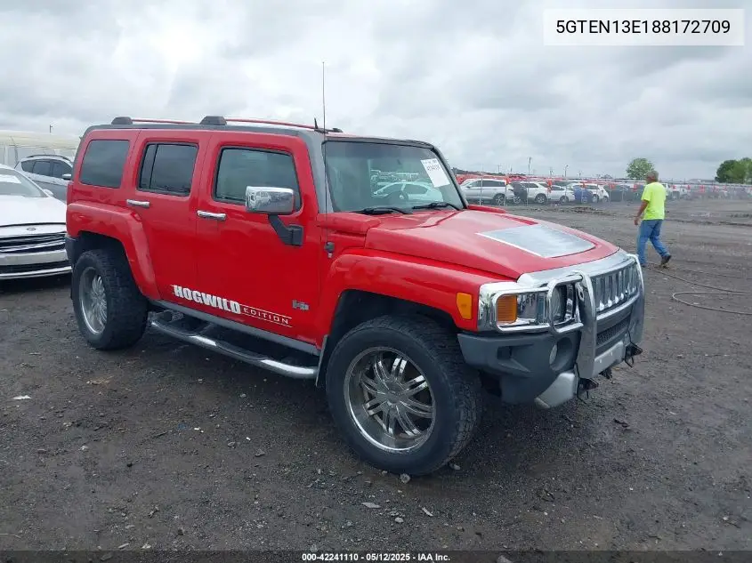 2008 Hummer H3 Suv VIN: 5GTEN13E188172709 Lot: 42241110