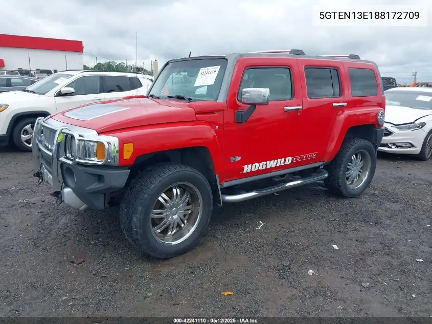 2008 Hummer H3 Suv VIN: 5GTEN13E188172709 Lot: 42241110