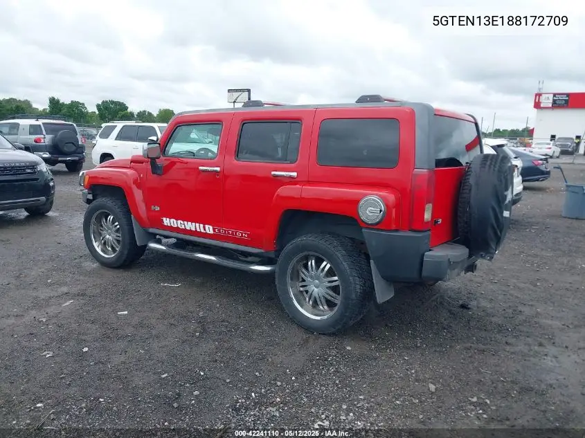 2008 Hummer H3 Suv VIN: 5GTEN13E188172709 Lot: 42241110