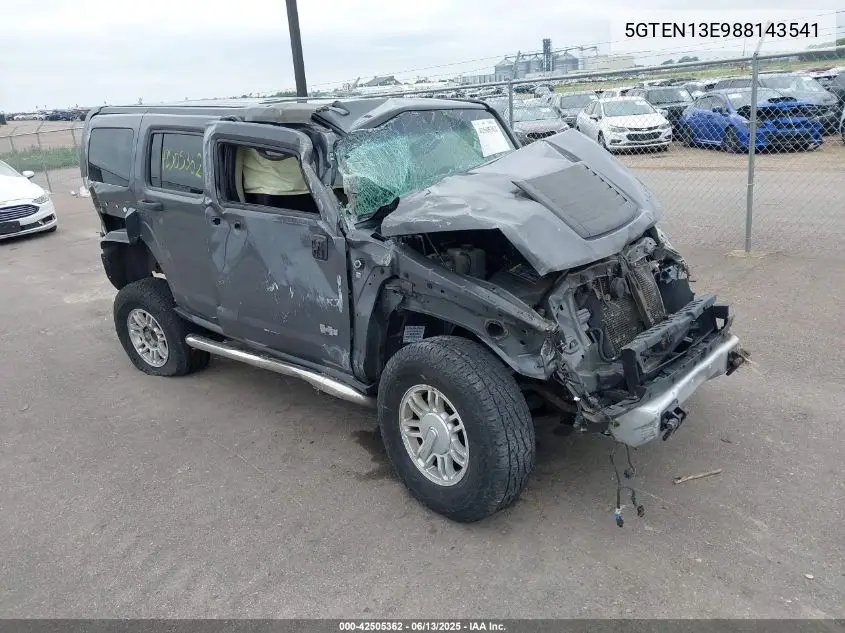 2008 Hummer H3 Suv VIN: 5GTEN13E988143541 Lot: 42505362