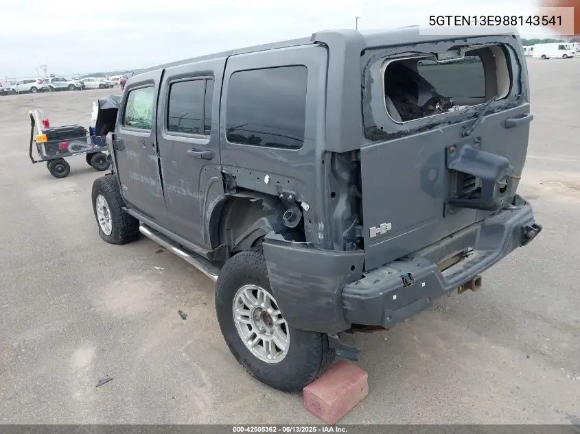 2008 Hummer H3 Suv VIN: 5GTEN13E988143541 Lot: 42505362