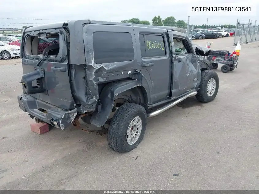 2008 Hummer H3 Suv VIN: 5GTEN13E988143541 Lot: 42505362