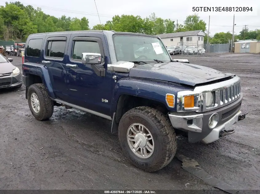 2008 Hummer H3 Suv VIN: 5GTEN13E488120894 Lot: 42507644