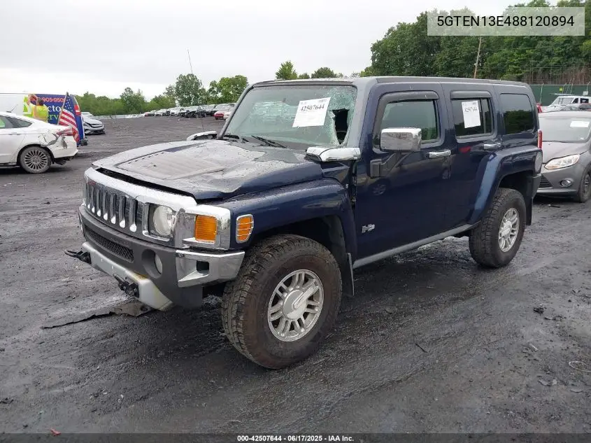 2008 Hummer H3 Suv VIN: 5GTEN13E488120894 Lot: 42507644